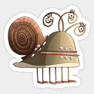 snail monster Sticker